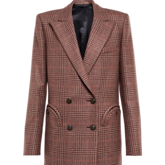 NWT Blazé-Milano Marybelle Plaid Double-Breasted Blazer - Picture 8 of 16